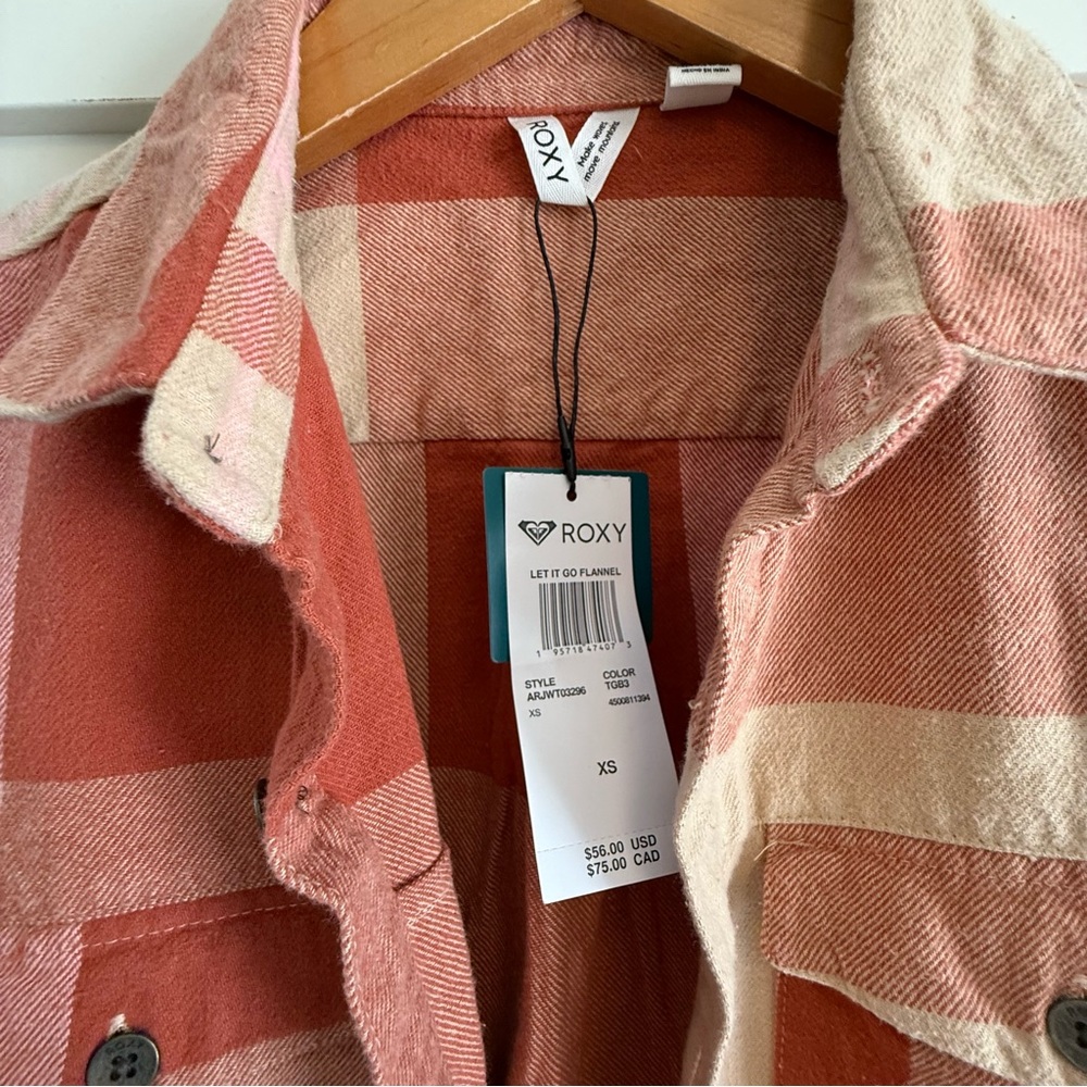 Roxy Let it Go Flannel - Picture 4 of 7